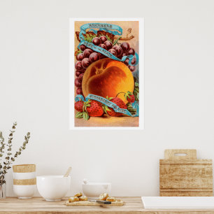 Poster Publicité de fruits de l'ère victorienne de l'Arka
