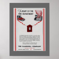 Publicité de la boîte à feu Gamewell 1940