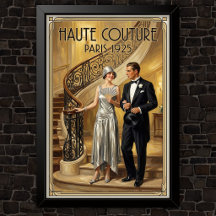 Publicité de mode vintage des années 1920