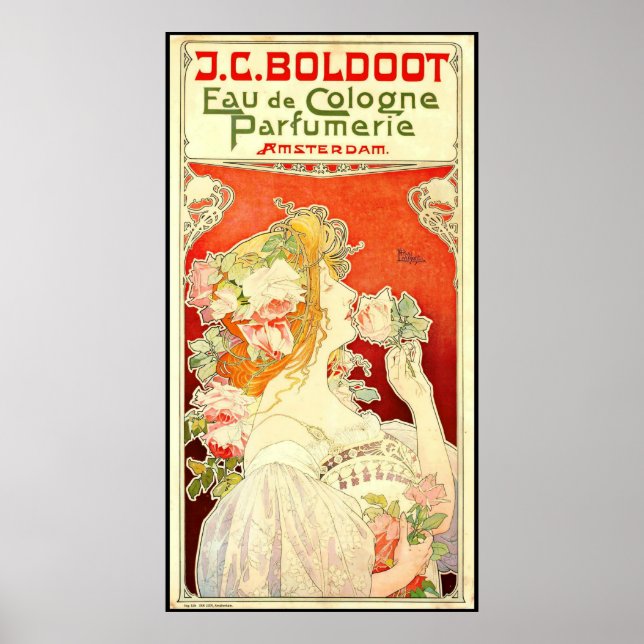Poster Publicité de parfum 1897 (Devant)