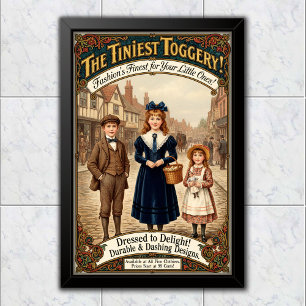 Poster Publicité de vêtements de la plus petite mercerie
