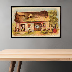 Poster Publicité drôle et éphémère pour un poêle