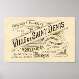 Poster Publicité française vintage 2