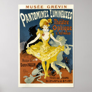 Poster Publicité française vintage Pantomimes Lumineuses