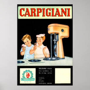 Poster Publicité italienne Gelato