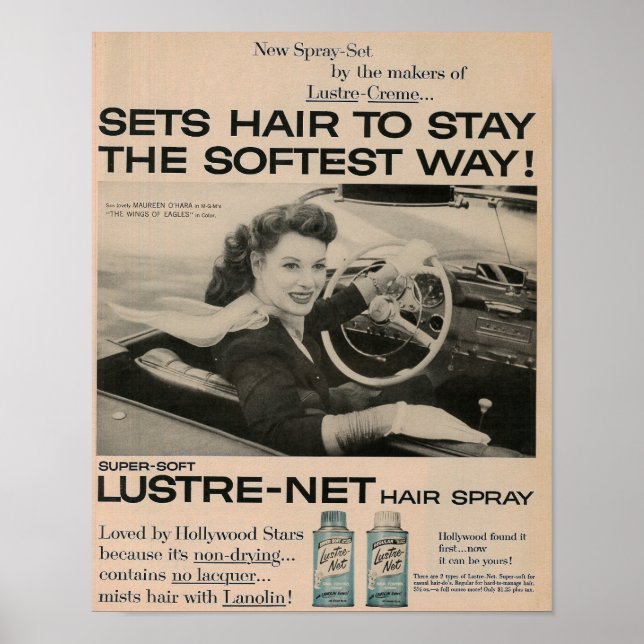Poster Publicité pour aérosol 1957 (Devant)