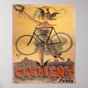 Poster Publicité pour bicyclette française 1898