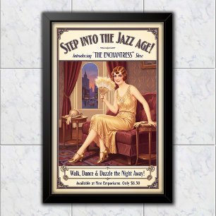 Poster Publicité pour chaussures Enchantress vintage 1925