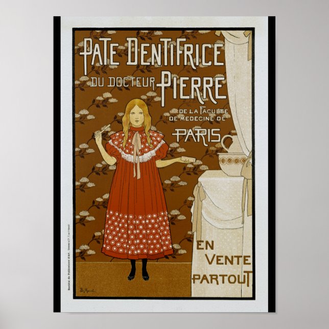 Poster Publicité pour dentifrice Art Nouveau (Devant)