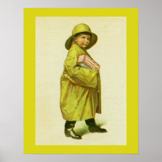 Poster Publicité pour garçon de pluie Uaigua Biscuit