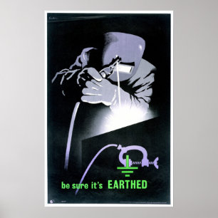 Poster Publicité protectrice de vitesse de soudure