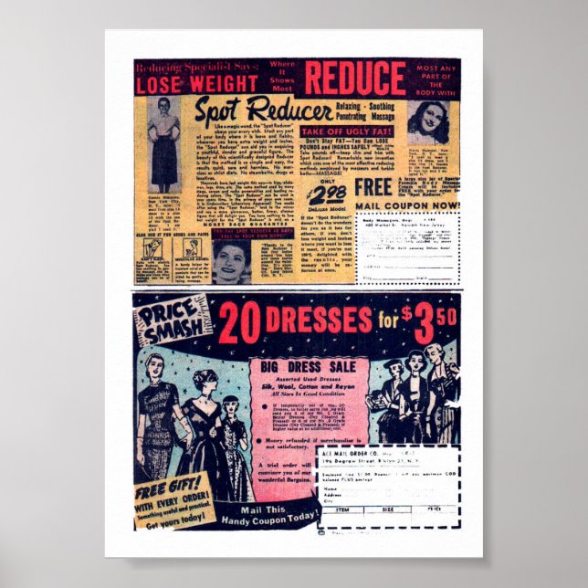 Poster Publicité vintage (Devant)