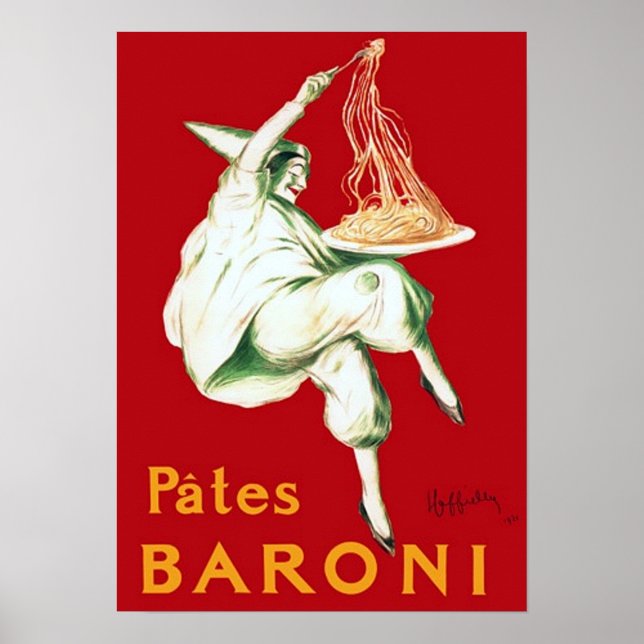 Poster Publicité vintage Baroni Pasta (Devant)