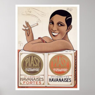 Poster publicité vintage cigarette