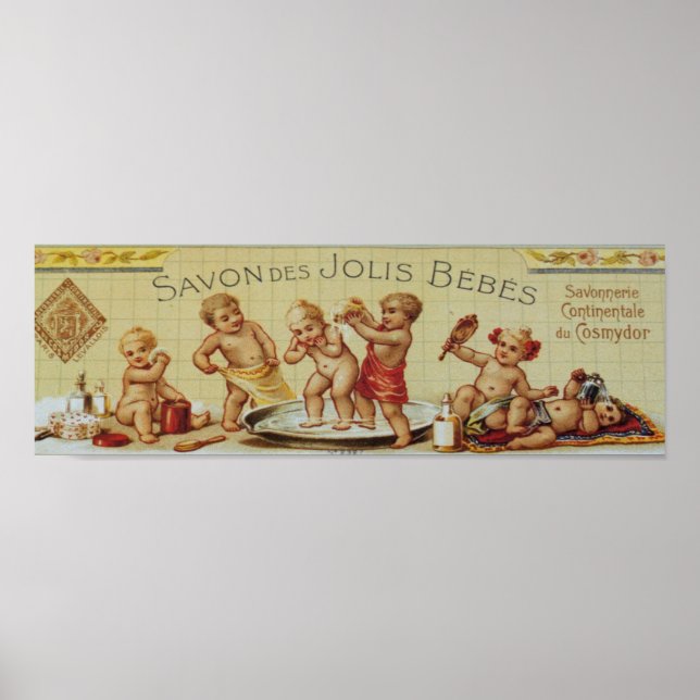 Poster Publicité vintage de savon (Devant)