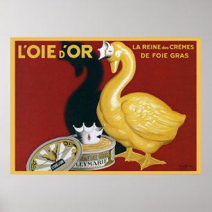 Poster Publicité vintage Foie Gras