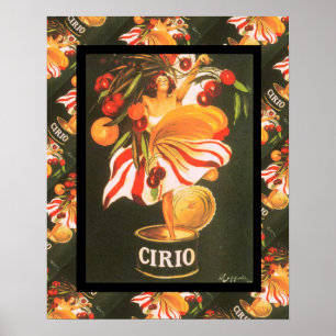 Poster Publicité vintage française, Cirio fruit