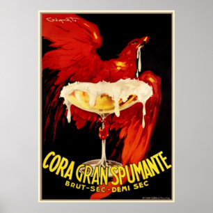 Poster Publicité vintage Italienne Spumante