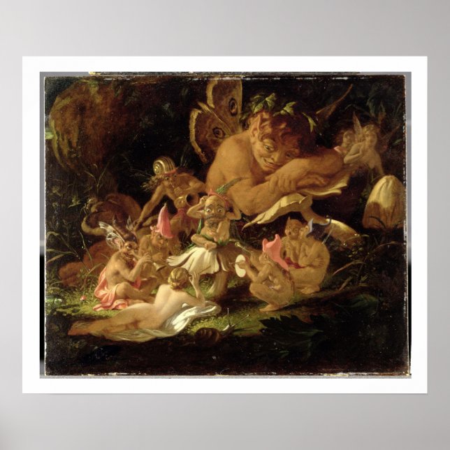 Poster Puck and Fairies, du rêve d'une nuit d'été (Devant)