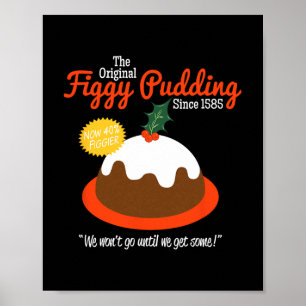 Poster Pudding Figy Rétro T Noël