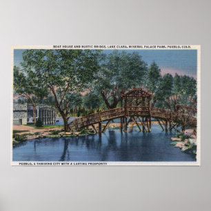Poster Pueblo, Colorado - Boat House & Rustic