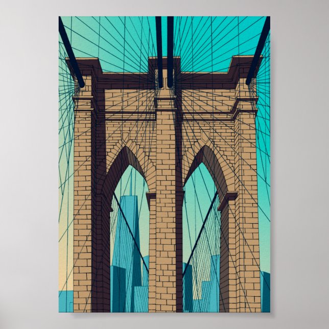 Poster Puente de Brooklyn (Devant)