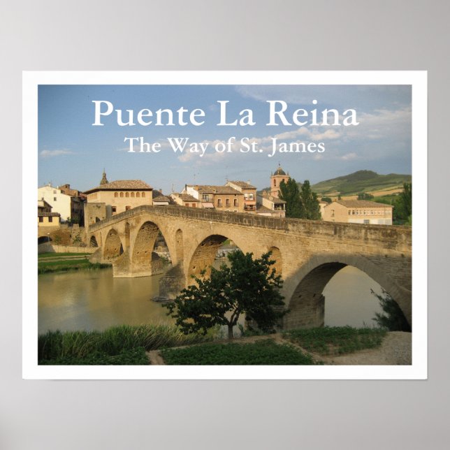 Poster Puente La Reina, Le Chemin de Saint Jacques, Espag (Devant)