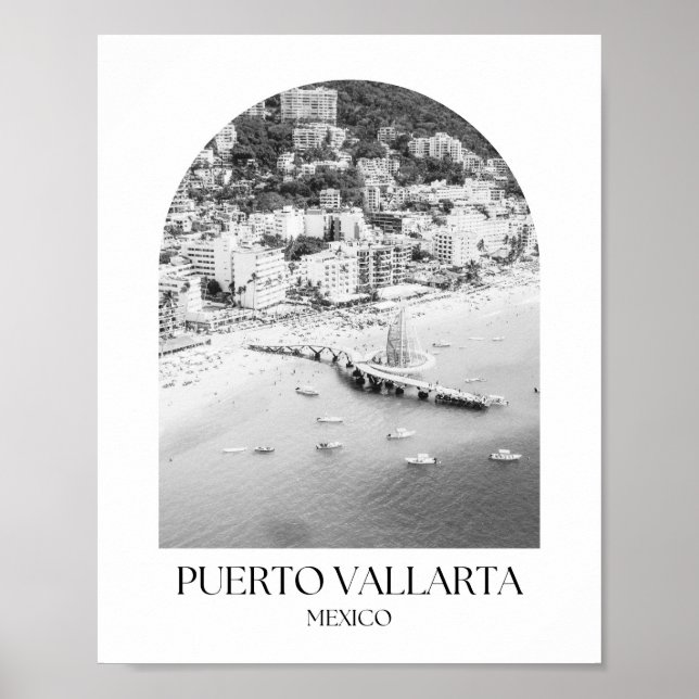 Poster Puerto Vallarta Mexico Arch Photo Imprimer (Devant)