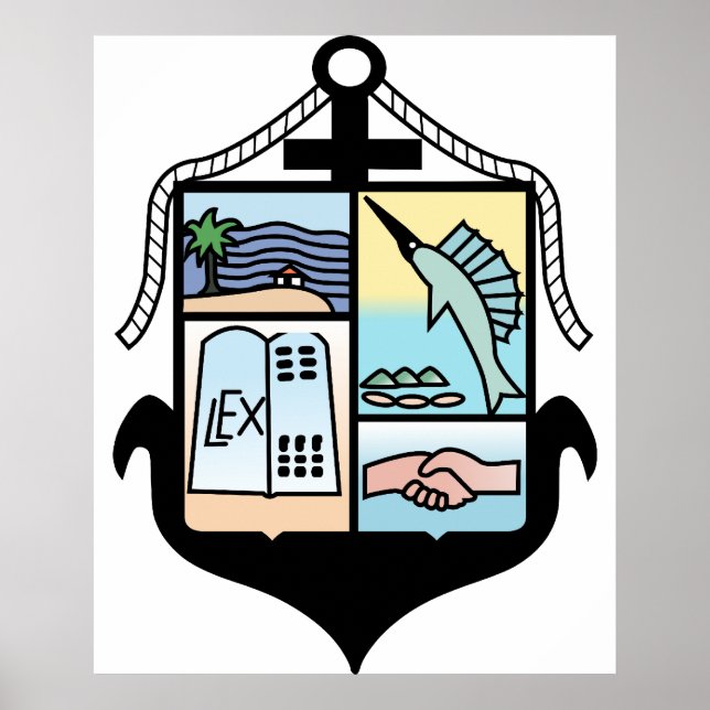 Poster Puerto Vallarta, Mexique (Devant)