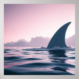 Poster Puissance de l'aileron de requin