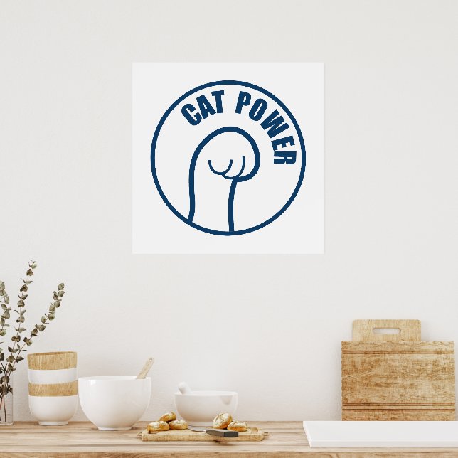 Poster Puissance du chat (Cuisine)