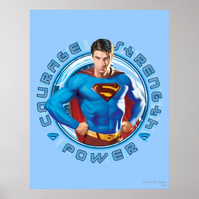 Poster Puissance du courage de Superman (Devant)