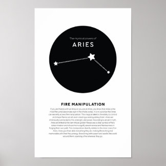 Poster Puissance mystique des baies Astrologie Star Sign