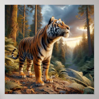 Puissant tigre du Bengale dans la jungle sauvage