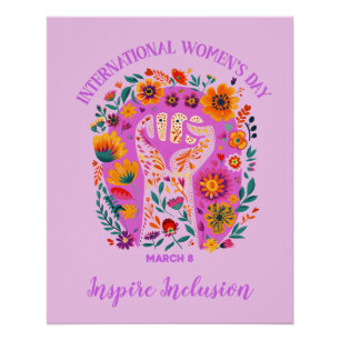 Poster Puissante Fête Florale Internationale des Femmes