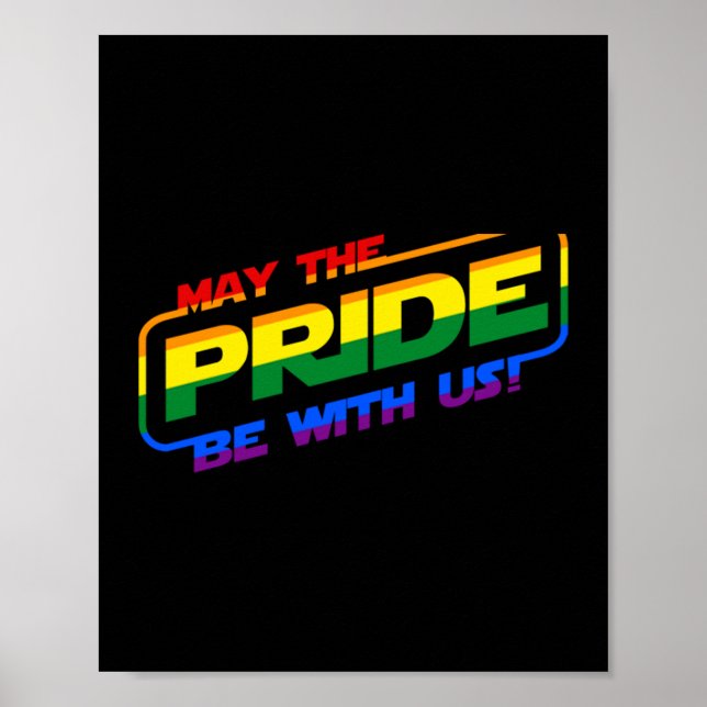 Poster Puisse La Fierté Être Avec Nous Gay pride LGBTQ Mo (Devant)
