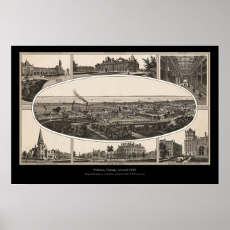 Poster Pullman, Chicago (vers 1880)