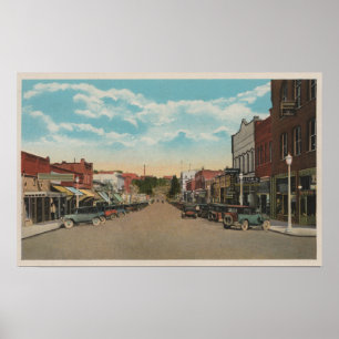 Poster Pullman, WAView de Main StreetPullman, WA