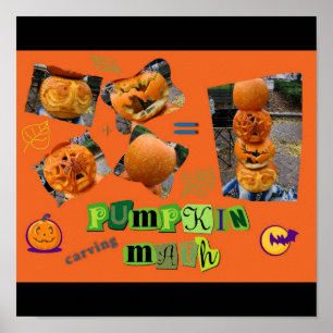 Poster "Pumpkin Carving Math"