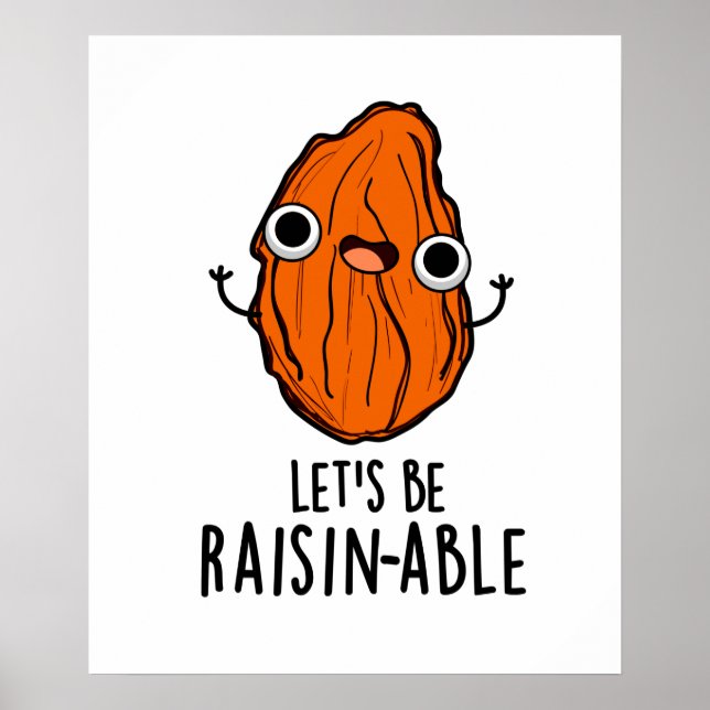 Poster Pun Raisin Funny Raisin Raisin (Devant)