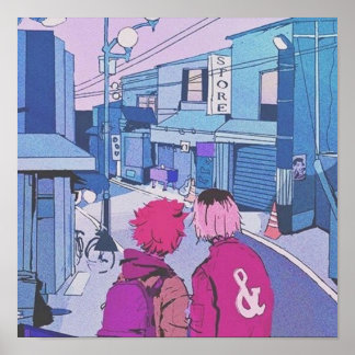 Poster Punks de rue d'Osaka