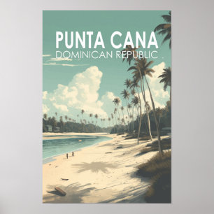 Poster Punta Cana République dominicaine Voyage Art Vinta