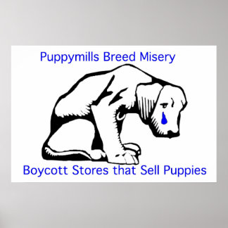 Poster Puppy Mills brasse l'affiche Misery
