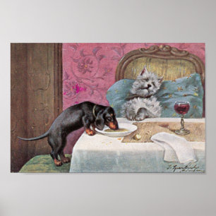 Poster Pups vintages