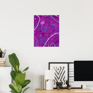 Poster Purple Abstrait Dreamscape