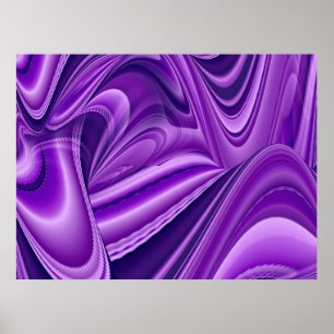 Poster Purple Dreams, Imaginaire Abstrait Rainbow Art