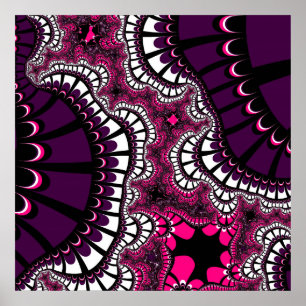 Poster Purple et rose