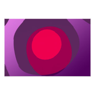 Poster Purple Et Rose 6078
