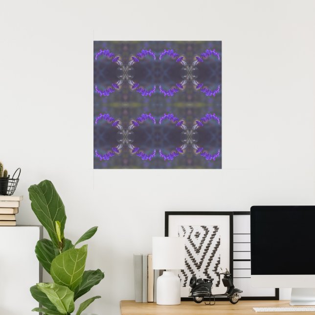 Poster Purple Floral Garden (Bureau à domicile)