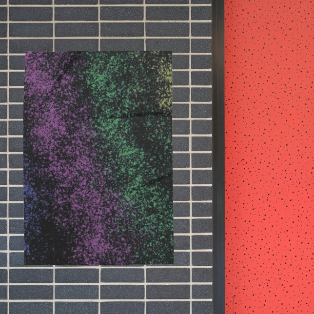 Poster Purple-green cosmic gradient, dark shadows. (Créateur téléchargé)